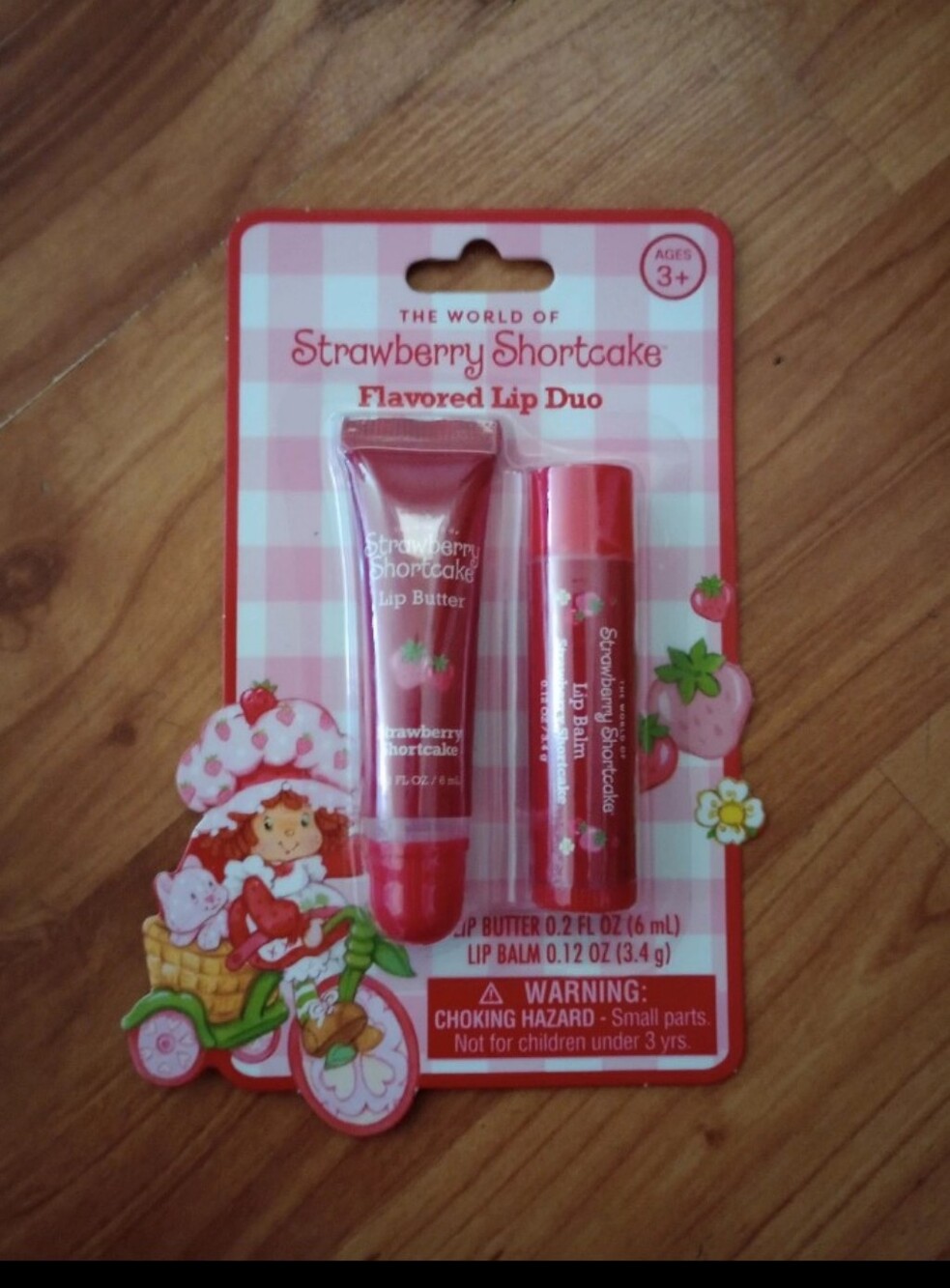 New Strawberry Flavored Lip Duo - Pink/Red